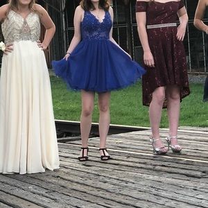 Blue homecoming dress